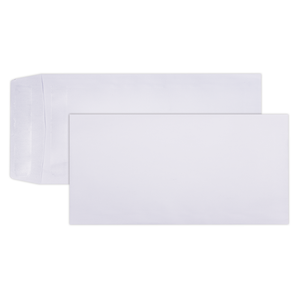 LEO DLP White Pocket Self Seal Envelopes